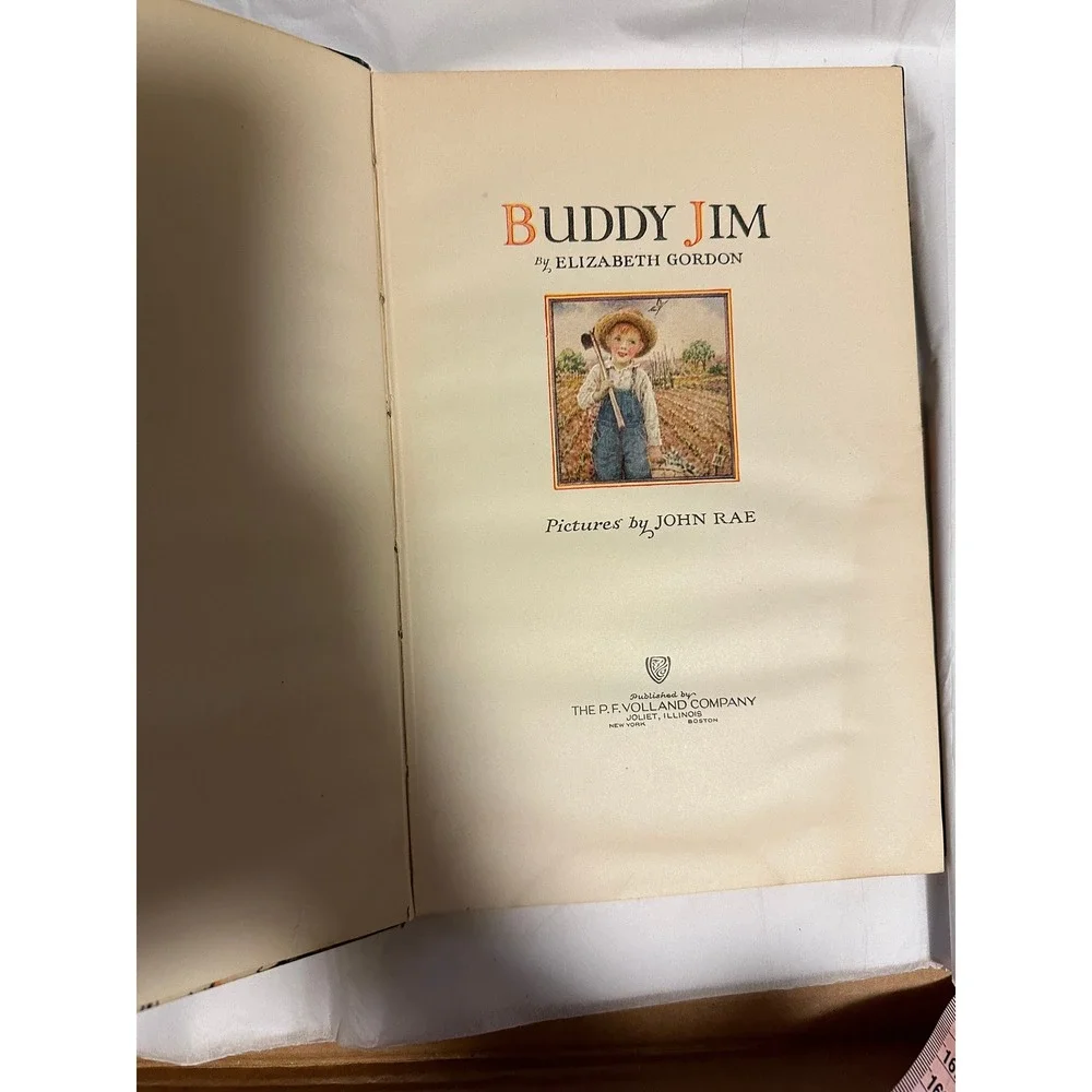 Buddy Jim by Elizabeth Gordon‎ 1922 copyright color illustrations